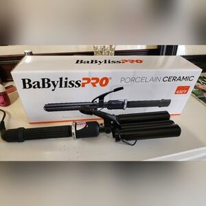 BaBylissPRO Porcelain Ceramic Triple Barrel Waver BEACH WAVER WAVES!